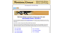 Desktop Screenshot of morrisongames.com